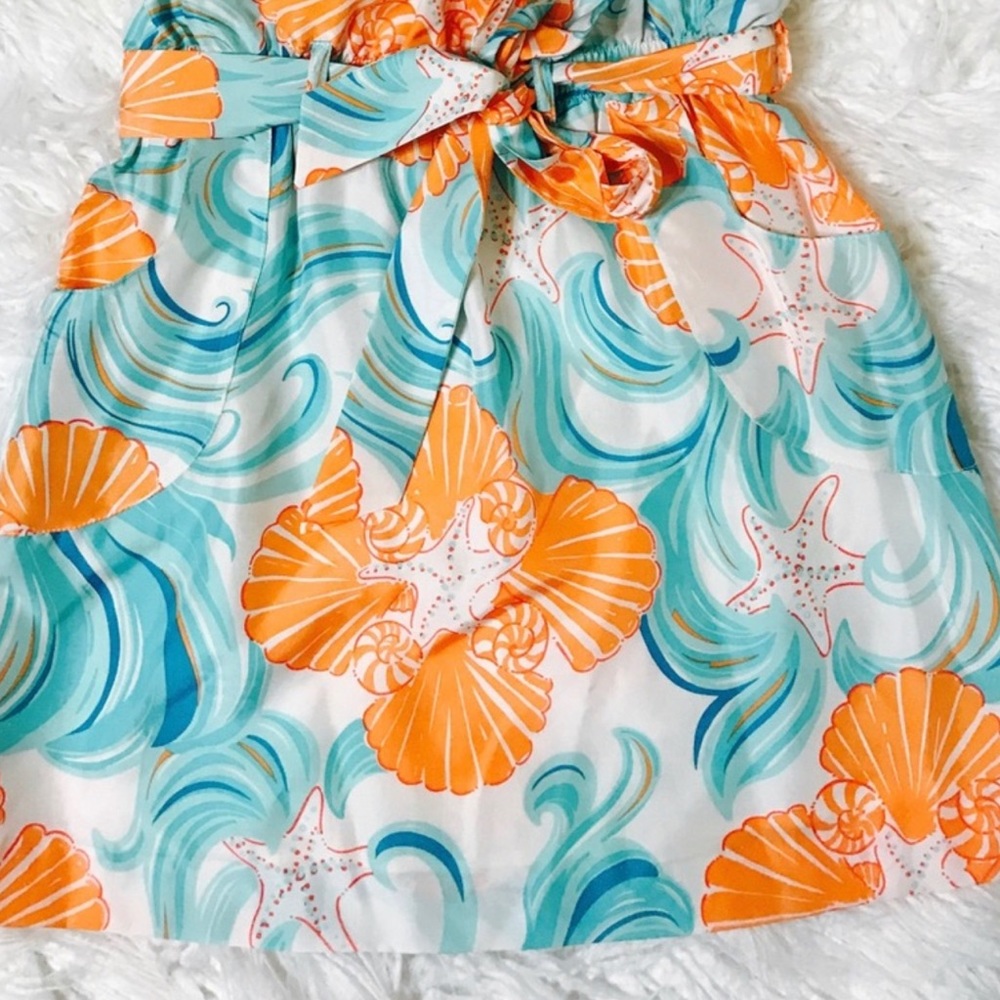 Lilly Pulitzer “Avery” silk belted skirt 🧡
